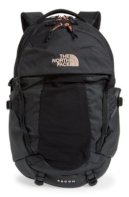 The North Face Recon 24L Backpack in Black Burnt Coral