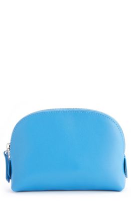ROYCE New York Compact Cosmetics Bag in Light Blue