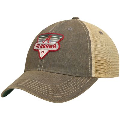 LEGACY ATHLETIC Men's Gray Alabama Crimson Tide Legacy Point Old Favorite Trucker Snapback Hat