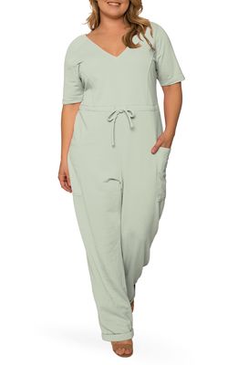 Standards & Practices Wendy Sweat Lounge Jumpsuit in Sage