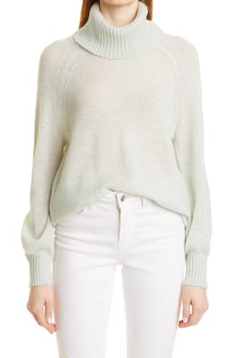 Toccin Cotton & Wool Blend Turtleneck Sweater in Mint
