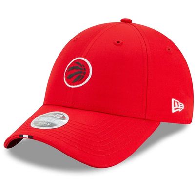 Women's New Era Red Toronto Raptors Micro Patch 9FORTY Adjustable Hat