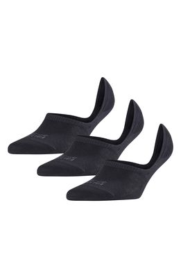 Falke 3-Pack Step Liner Socks in Black