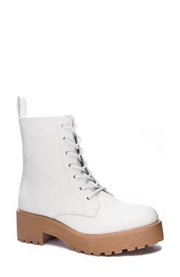 Dirty Laundry Mazzy Lace-Up Boot in White