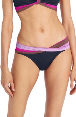 Robin Piccone Billie Twist Hipster Bikini Bottoms in Crew