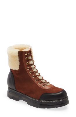 Brother Vellies Alps Genuine Shearling Lined Hiker Boot in Whiskey