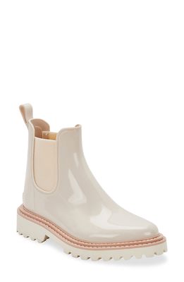 Dolce Vita Stormy H2O Waterproof Chelsea Boot in Ivory Patent Stella