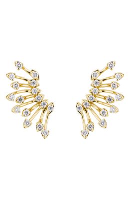 Hueb Luminous Diamond Earrings in Yellow Gold