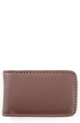 ROYCE New York Leather Money Clip in Brown