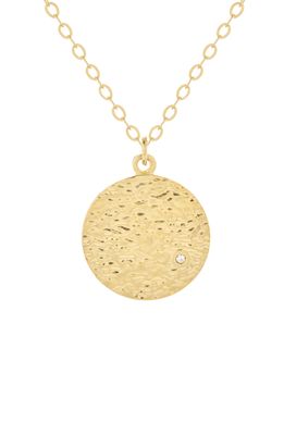 Brook and York Nova Disc Pendant Necklace in Gold