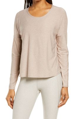 Beyond Yoga Morning Light Pullover in Chai