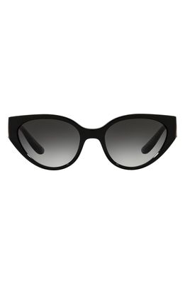 Dolce & Gabbana 54mm Gradient Cat Eye Sunglasses in Black
