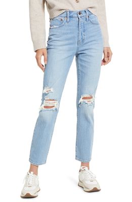 Madewell The Perfect Vintage Destructed Jeans in Grandbay Wash