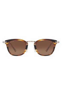 DIFF Gryffindor 46mm Polarized Round Sunglasses in Lions Maine Gold