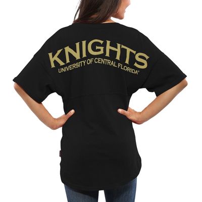 Women's Black UCF Knights Spirit Jersey Oversized T-Shirt