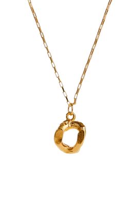 Alighieri Initial Pendant Necklace in Gold-O