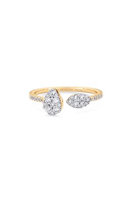 Sara Weinstock Reverie Pave Pear & Marquise Diamond Ring in 18K Yg