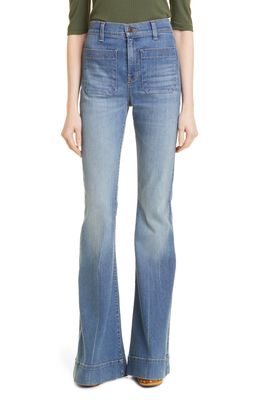 Veronica Beard Sheridan Bell Bottom Jeans in Keystone
