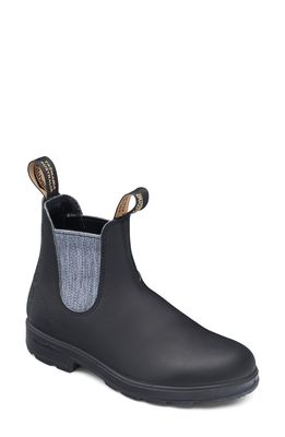 Blundstone Footwear Stout Water Resistant Chelsea Boot in Black/Grey Wash Leather