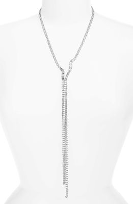 CRISTABELLE Crystal Two-Strand Y-Necklace in Crystal/rhod