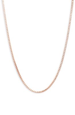 SHYMI Celine Tennis Choker Necklace in Rose/White