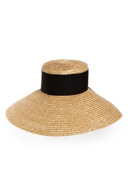 Eugenia Kim Mirabel Straw Hat in Natural/Black
