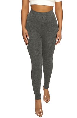 Naked Wardrobe The NW High Waist Leggings in Charcoal