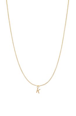 BYCHARI Initial Pendant Necklace in Gold-Filled-K