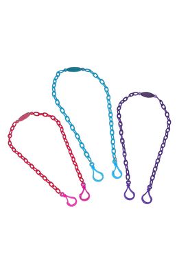Canvas Jewelry 3-Pack Kids' Breakaway Face Mask Chains in Pink/Blue/Purple