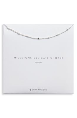 Bryan Anthonys Milestone Choker Necklace in Silver