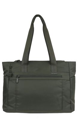 Hedgren Achiever Executive Water Repellent Tote in Olive