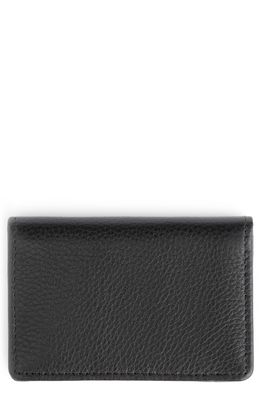 ROYCE New York Leather Card Case in Black