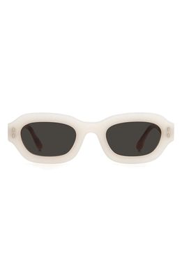 Isabel Marant 49mm Square Sunglasses in Ivory /Grey