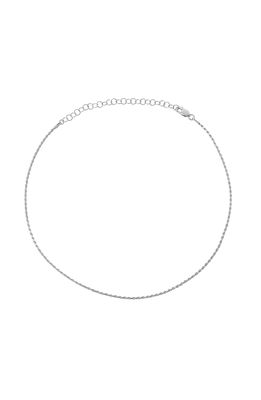 The M Jewelers The Rope Chain Choker in Silver