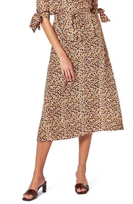 Charlie Holiday Mimi Floral Midi Skirt in Isla Floral