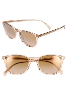 Oliver Peoples 'Finley' 51mm Retro Sunglasses in Pink/Rose Mirror