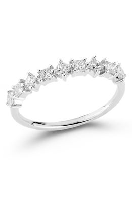 Dana Rebecca Designs Millie Ryan Princess Cut Diamond Band Ring in White Gold
