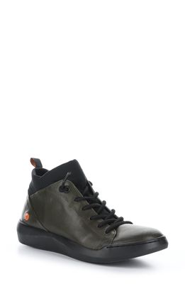 Softinos by Fly London Biel Sneaker in 026 Army/Black Smooth