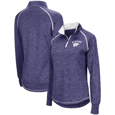 Women's Colosseum Purple Kansas State Wildcats Bikram Quarter-Zip Pullover Jacket