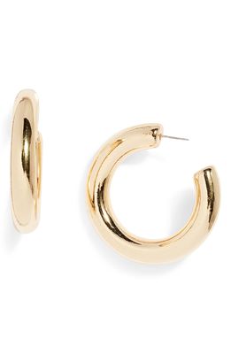 Casa Clara Dallas Tube Hoop Earrings in Gold