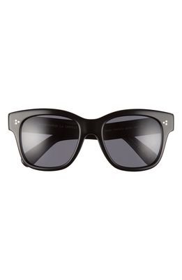 Oliver Peoples Melery 54mm Polarized Square Sunglasses in Black/Grey