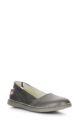 Softinos by Fly London Tosh Back Strap Flat in Pewter Idra