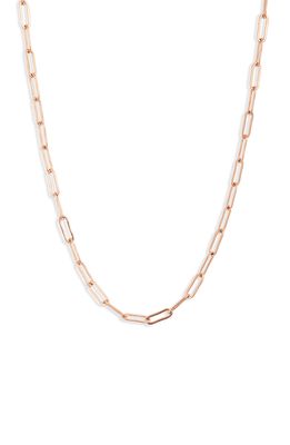 Sterling Forever Linked Chain Necklace in Rose Gold