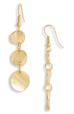 Karine Sultan Small Coin Dangle Earrings in Gold