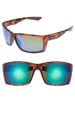 Costa Del Mar Reefton 65mm Polarized Sunglasses in Tortoise/Green Mirror