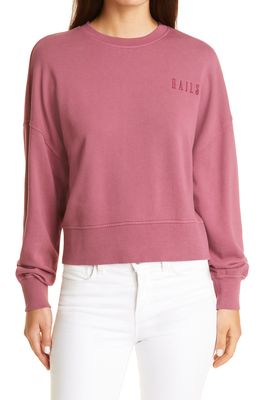 Rails Alice Cotton Sweatshirt in Cranberry