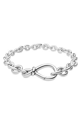 PANDORA Chunky Infinity Knot Chain Bracelet