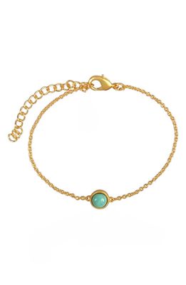 Christina Greene Dainty Turquoise Pendant Bracelet