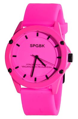 SPGBK Watches Forever Pink Silicone Strap Watch