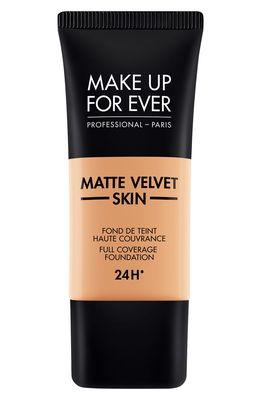 MAKE UP FOR EVER Matte Velvet Skin Full Coverage Foundation in Y375-Golden Sand